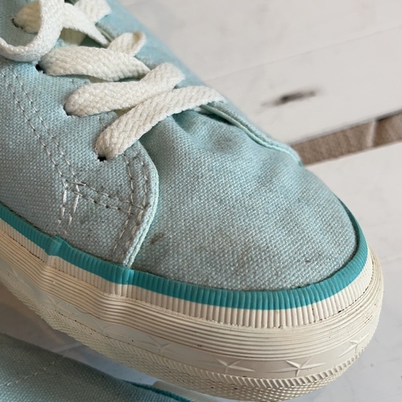 CONVERSE One Star Lace Up Sneakers Shoes Aqua Blue - Picture 8 of 10